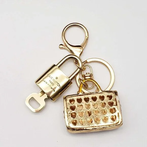 Authentic Louis Vuitton Lock & Key with unbranded Bag Keycharm, - Picture 5 of 6